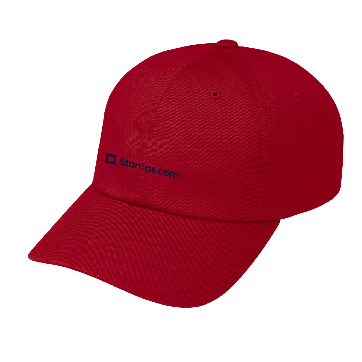 Classic Dad Hat - Stamps Red with Deep Indigo Logo