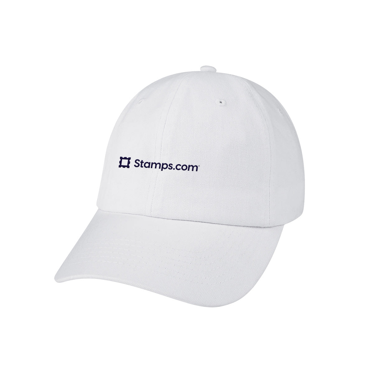 Washed Cotton Hat - Stamps White